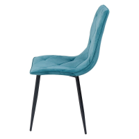 Стул AksHome MIRA (Мира) морской велюр/черный купить в Минске